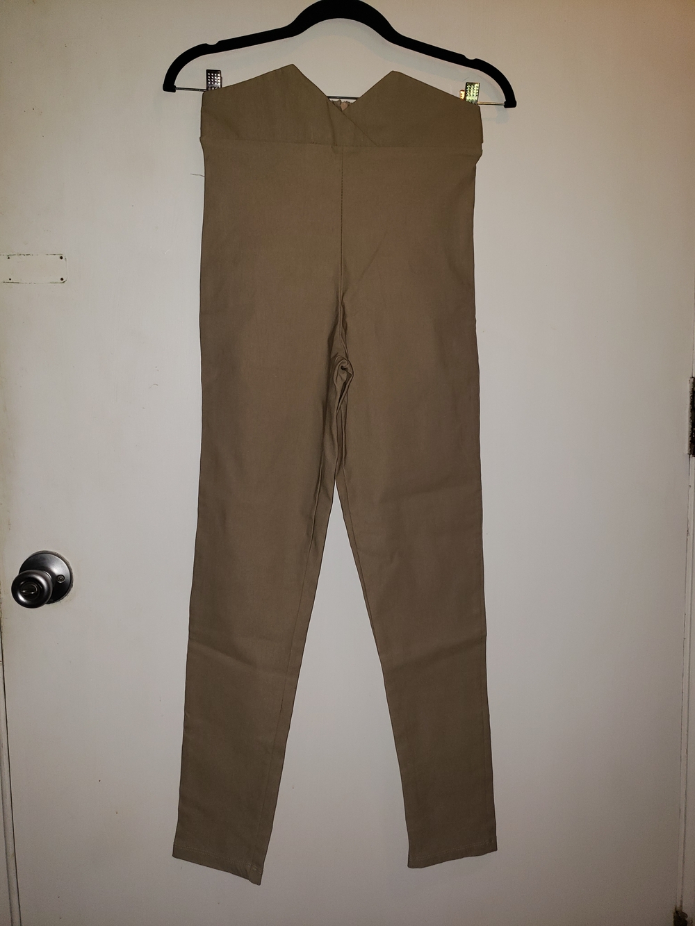 Fashion Nova High-Waist Tan Leggings - Stretchy Skinny Fit